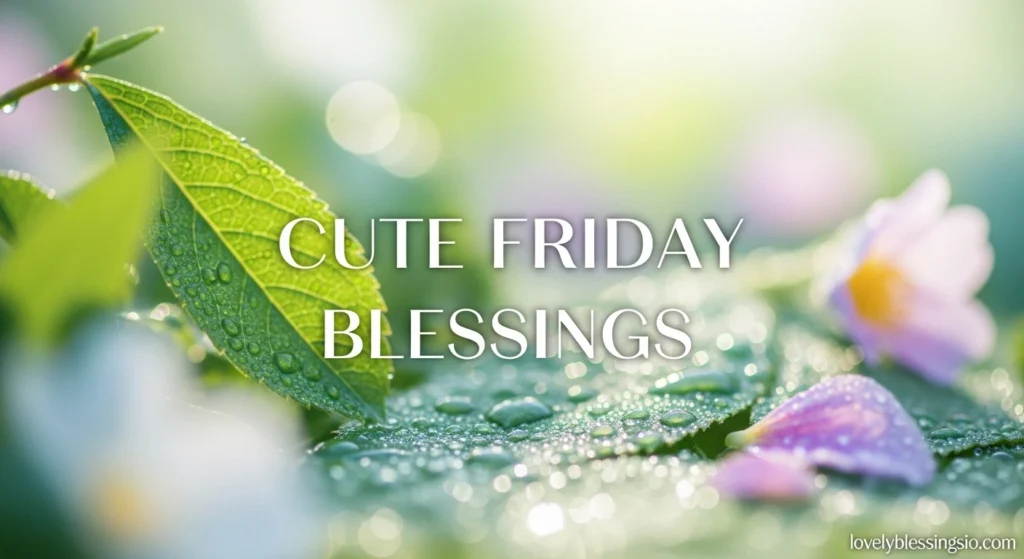 Cute Friday Blessings