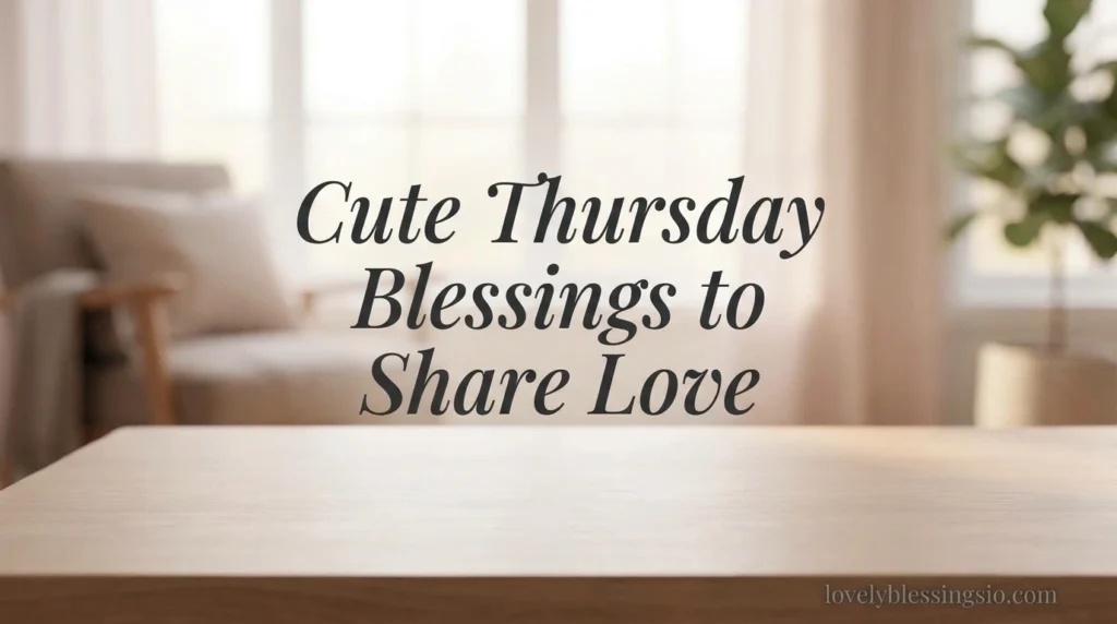 Cute Thursday Blessings to Share Love