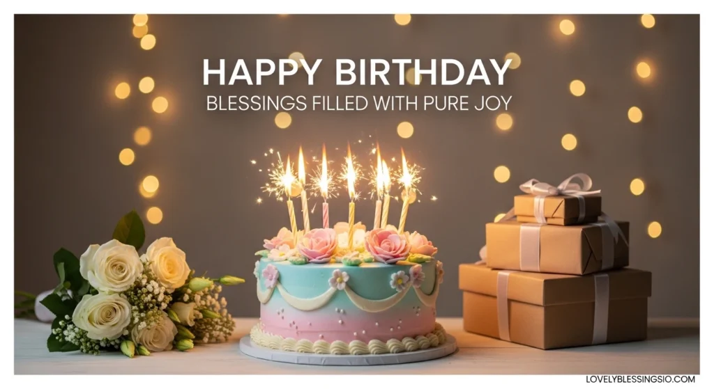 Happy Birthday Blessings Filled with Pure Joy