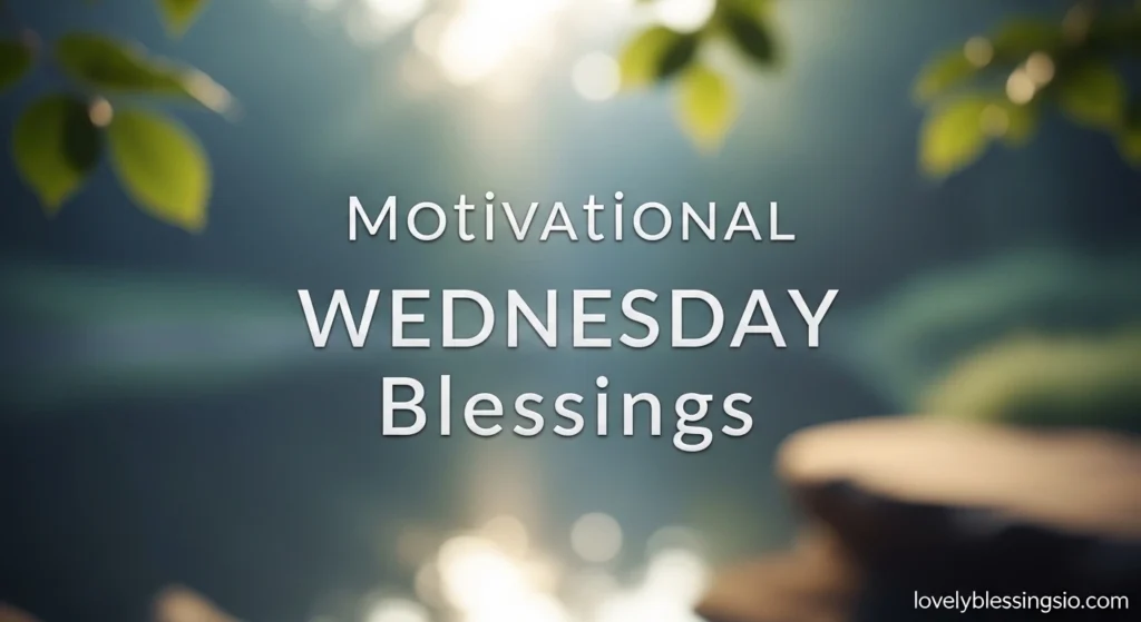 Motivational Wednesday Blessings