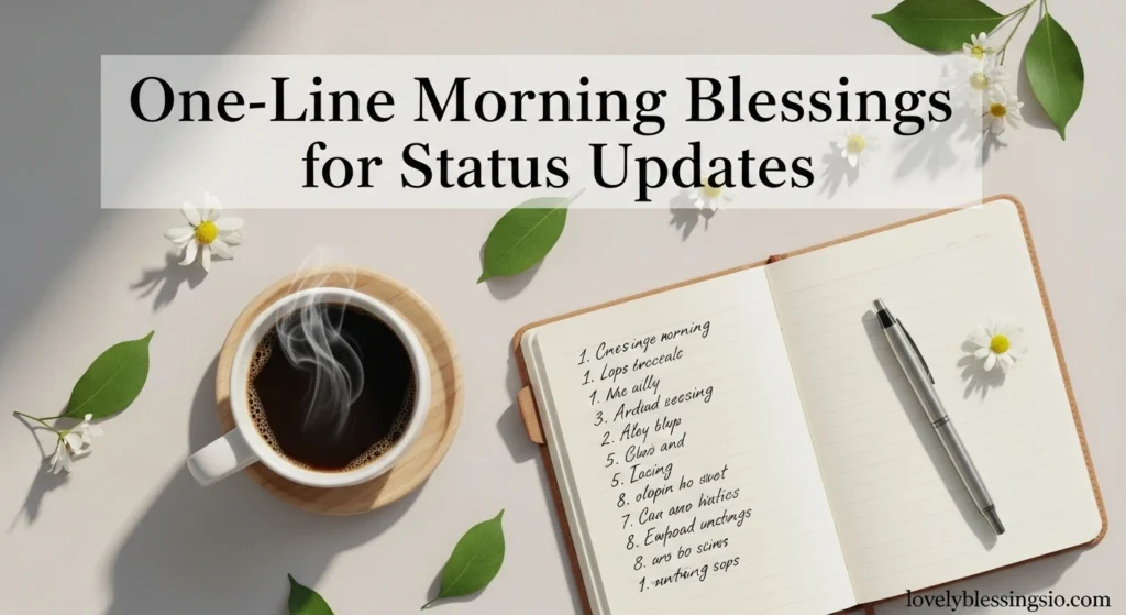 One-Line Morning Blessings for Status Updates