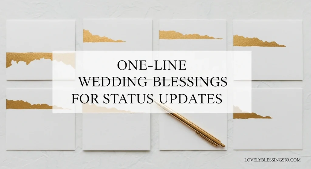 One-Line Wedding Blessings for Status Updates