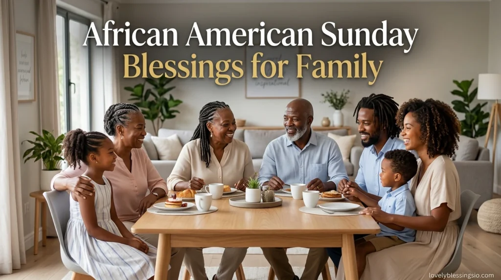 African American Sunday Blessings for Family