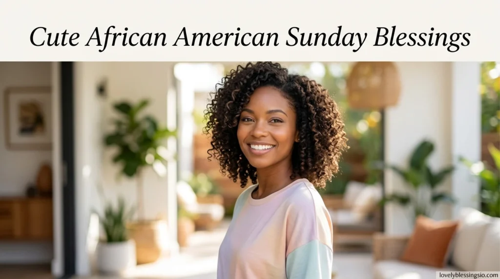 Cute African American Sunday Blessings