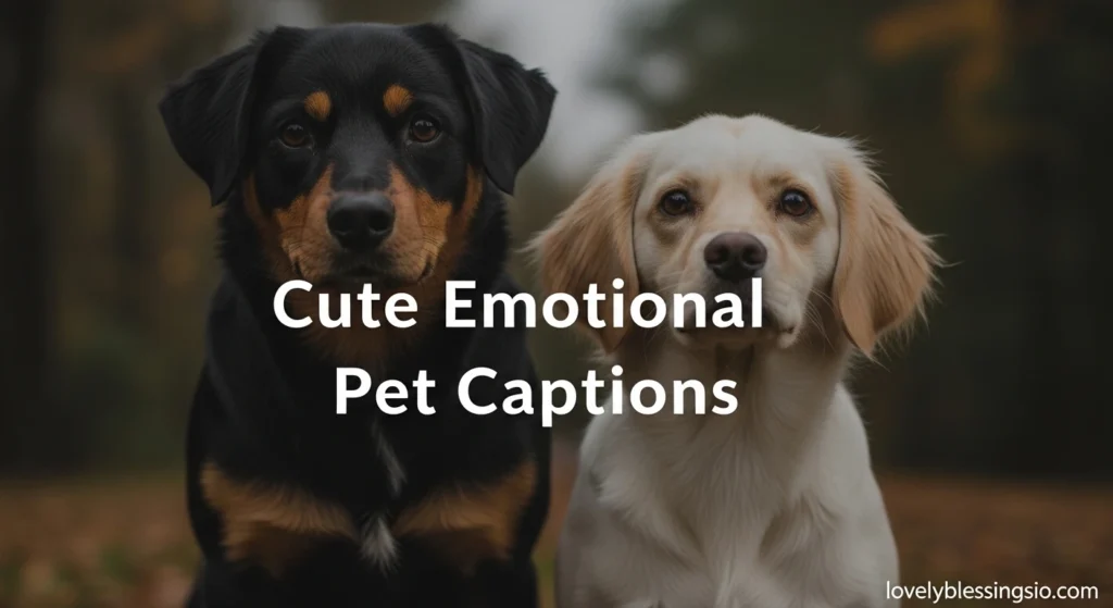 Cute Emotional Pet Captions
