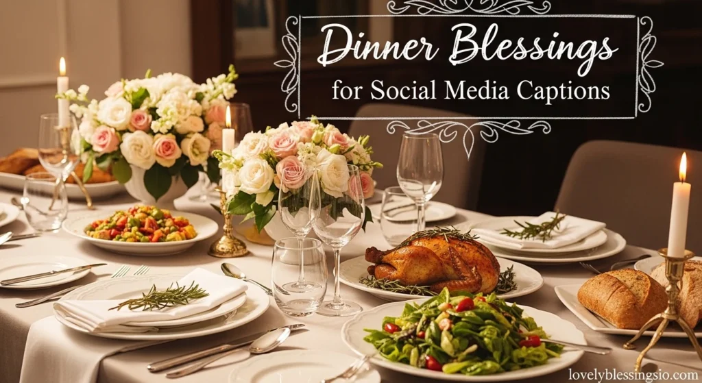 Dinner Blessings for Social Media Captions