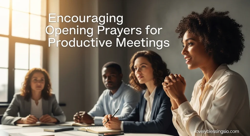 Encouraging Opening Prayers for Productive Meetings