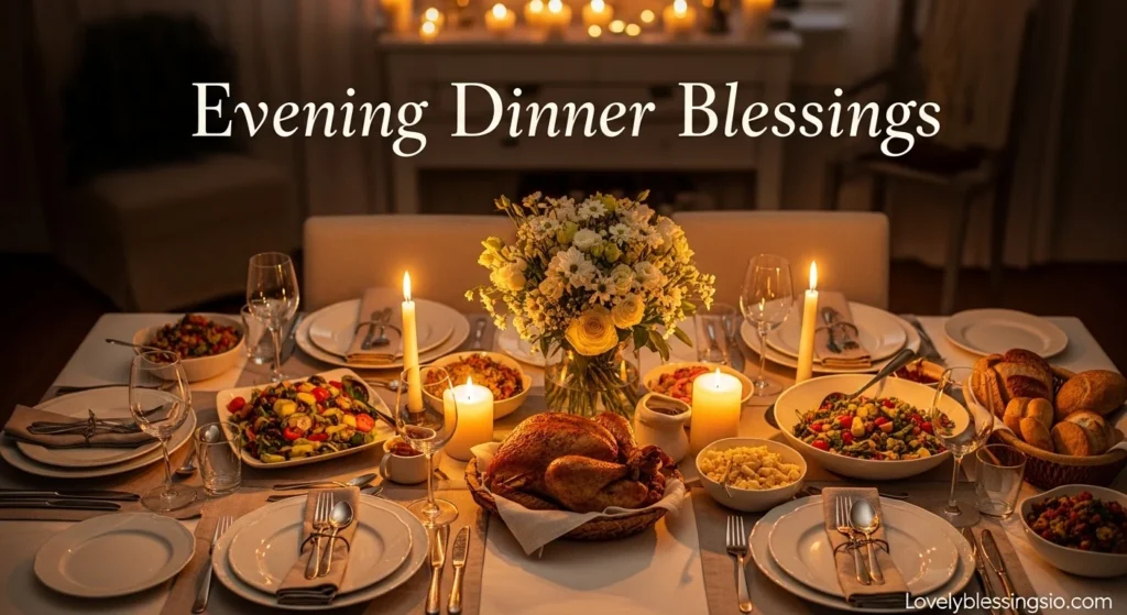 Evening Dinner Blessings