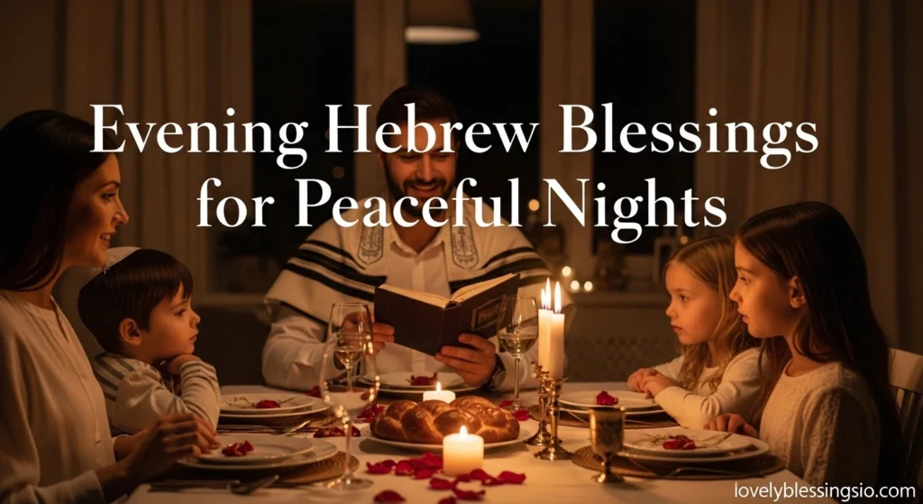 Evening Hebrew Blessings for Peaceful Nights