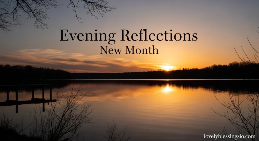 Evening Reflections New Month