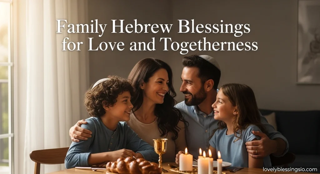 Family Hebrew Blessings for Love and Togetherness