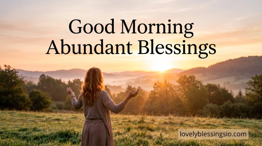 Good Morning Abundant Blessings