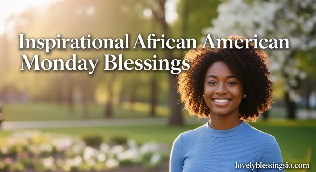 Inspirational African American Monday Blessings