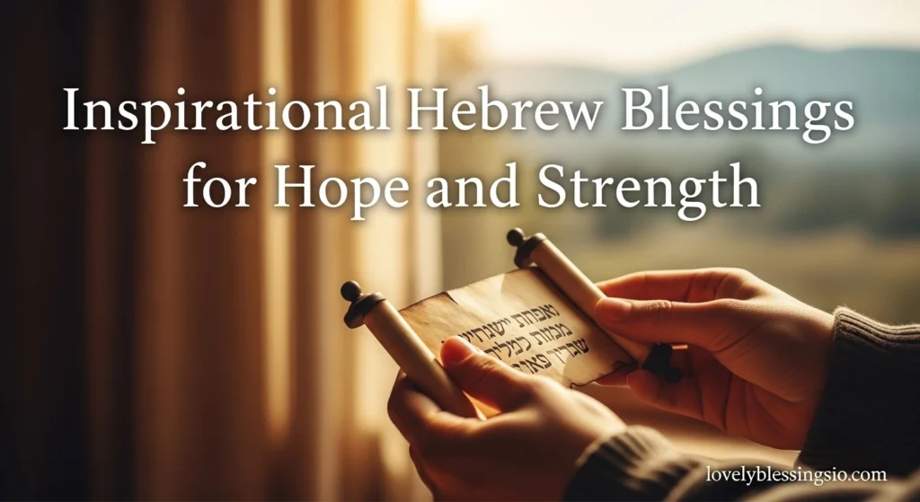 Inspirational Hebrew Blessings for Hope and Strength