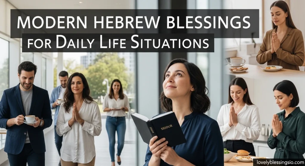 Modern Hebrew Blessings for Daily Life Situations
