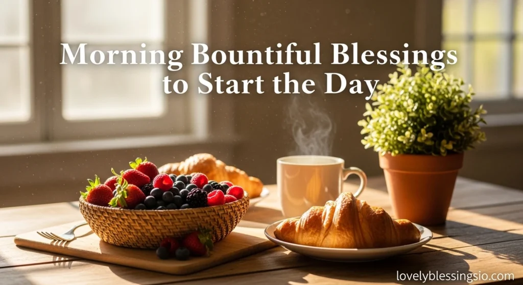 Morning Bountiful Blessings to Start the Day