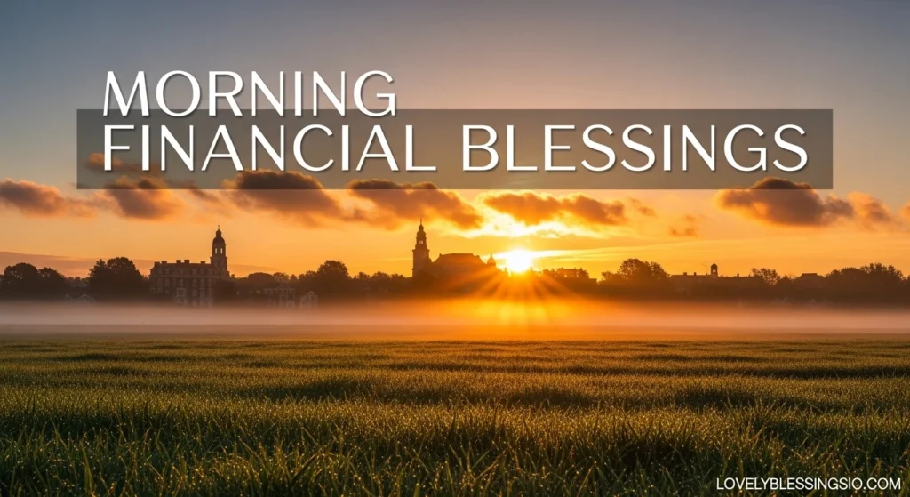Morning Financial Blessings