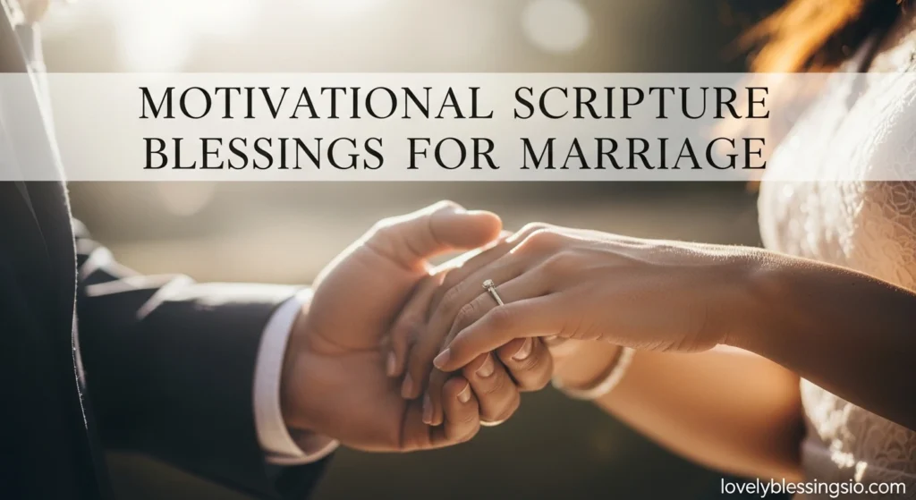 Motivational Scripture Blessings for Marriage