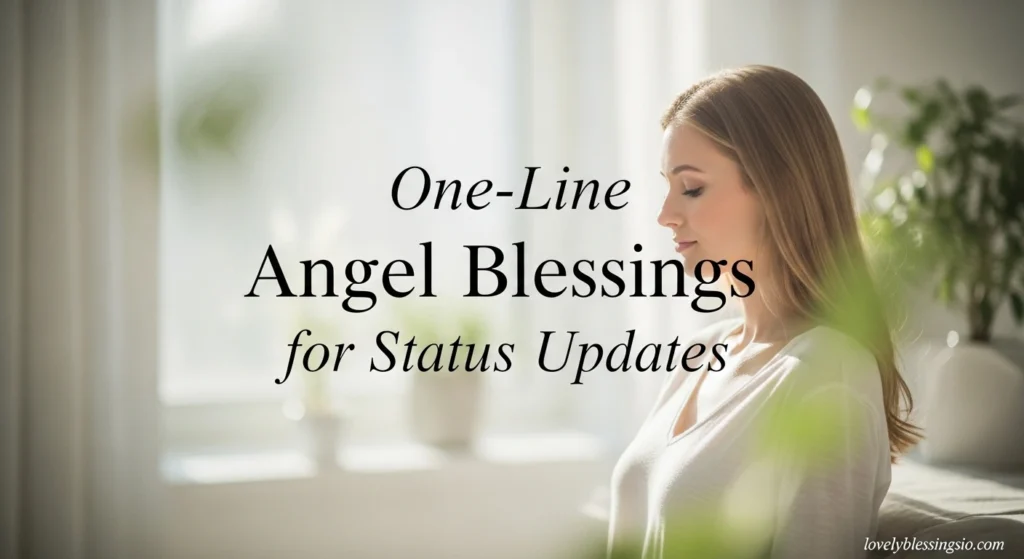 One-Line Angel Blessings for Status Updates