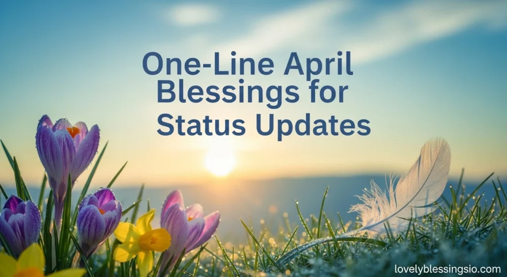 One-Line April Blessings for Status Updates