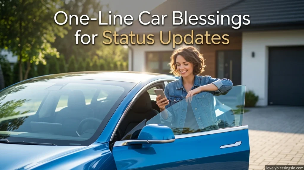 One-Line Car Blessings for Status Updates