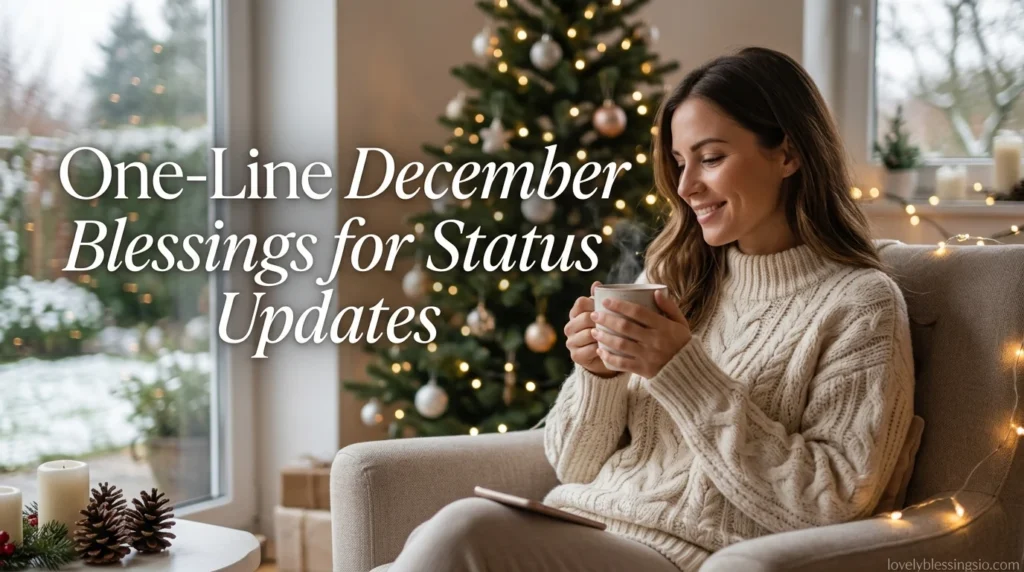 One-Line December Blessings for Status Updates
