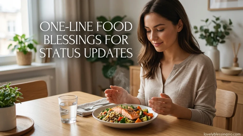 One-Line Food Blessings for Status Updates
