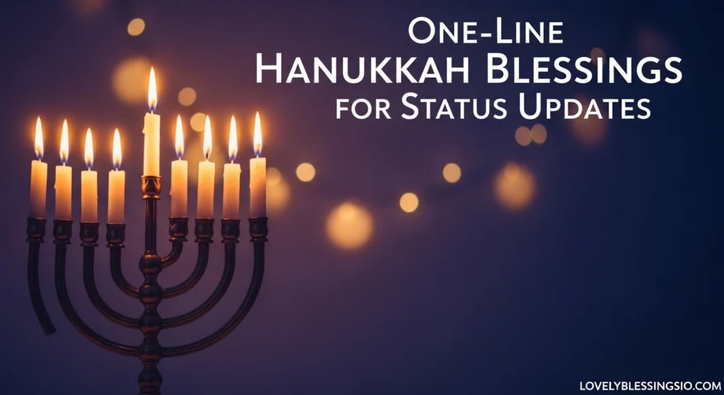 One-Line Hanukkah Blessings for Status Updates
