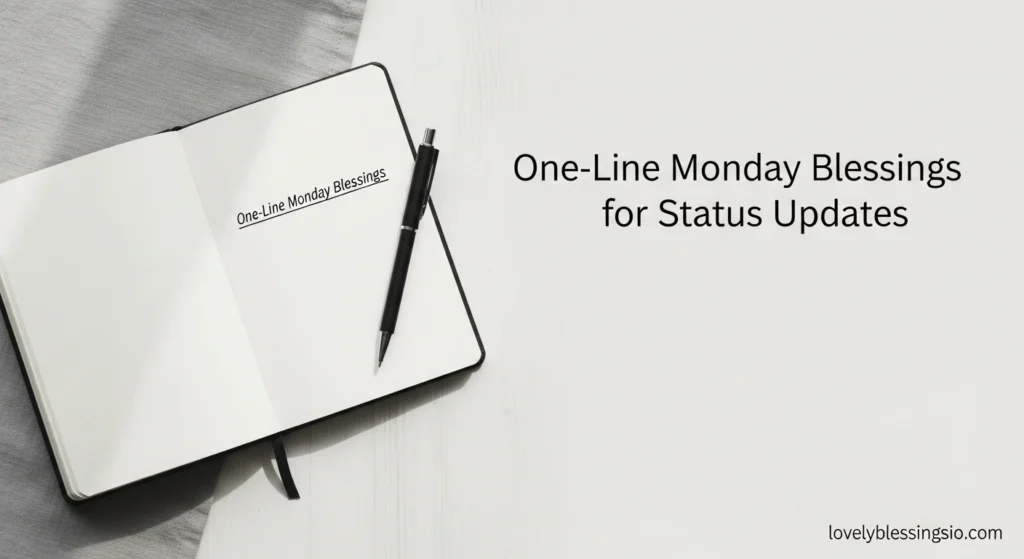 One-Line Monday Blessings for Status Updates
