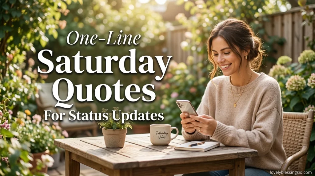 One-Line Saturday Quotes for Status Updates
