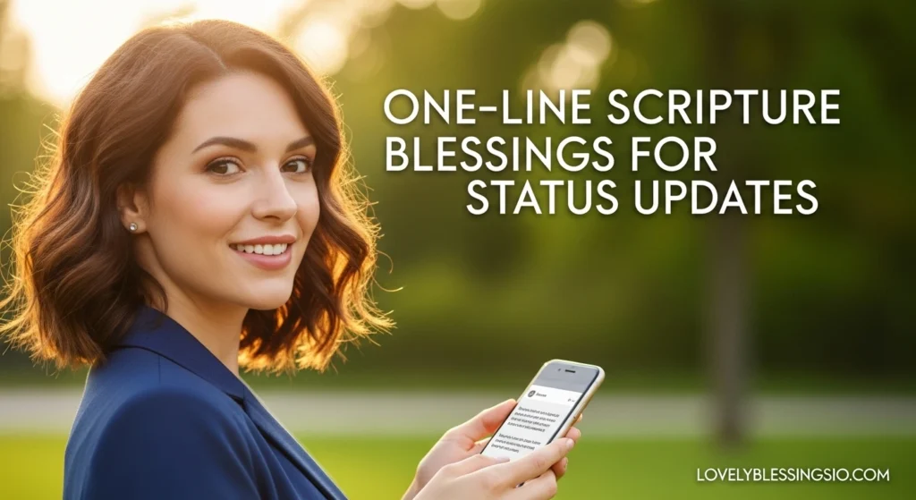 One-Line Scripture Blessings for Status Updates