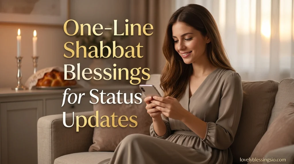 One-Line Shabbat Blessings for Status Updates