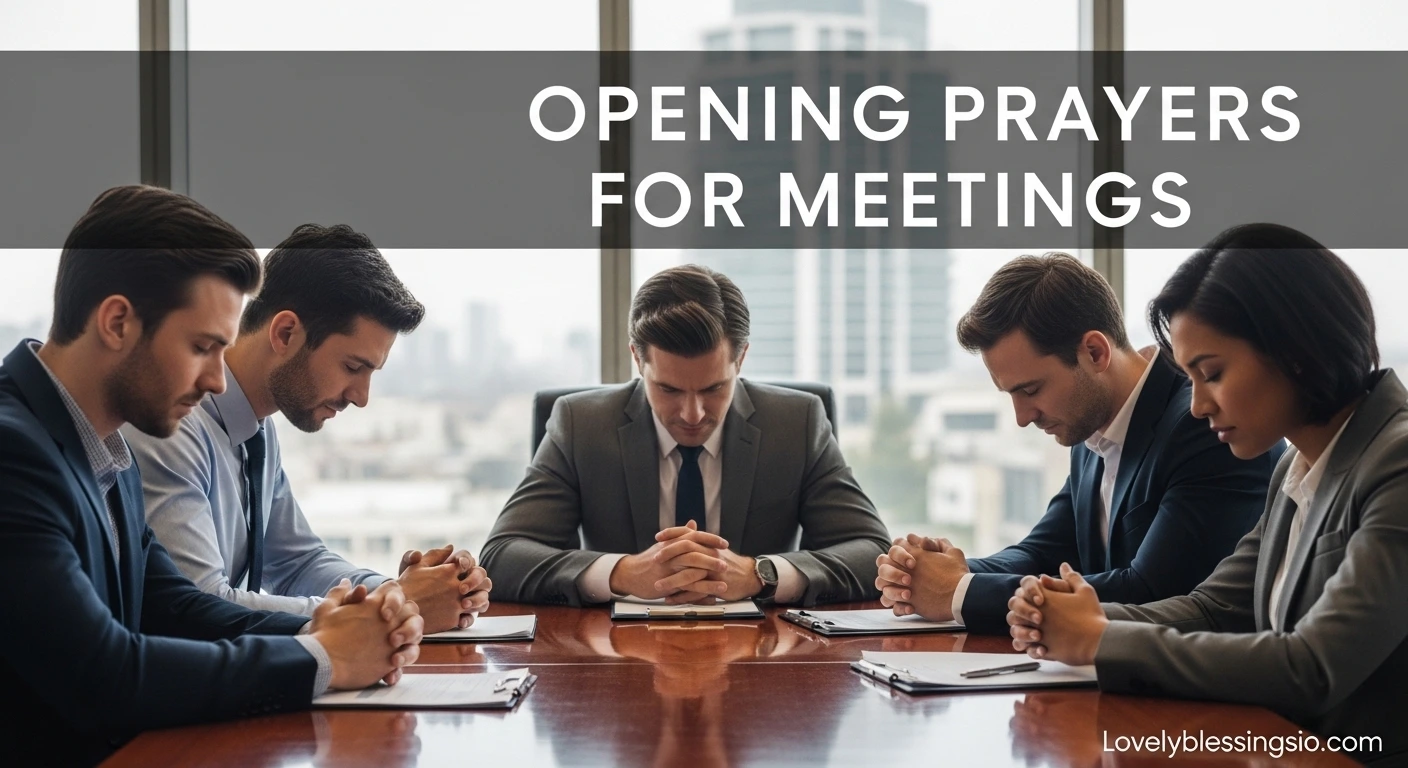 Opening Prayers for Meetings
