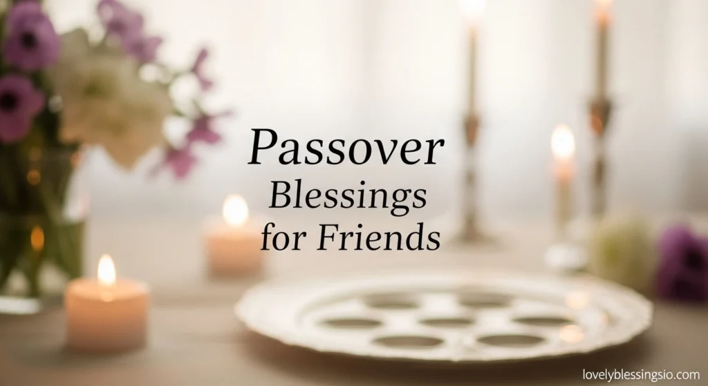 Passover Blessings for Friends