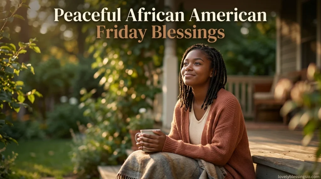 Peaceful African American Friday Blessings