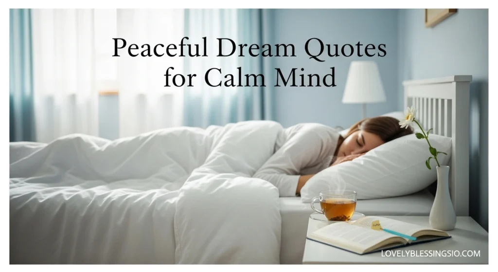 Peaceful Dream Quotes for Calm Mind