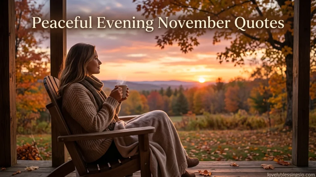 Peaceful Evening November Quotes