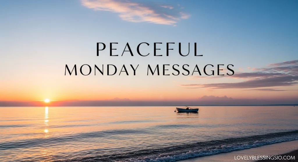 Peaceful Monday Messages