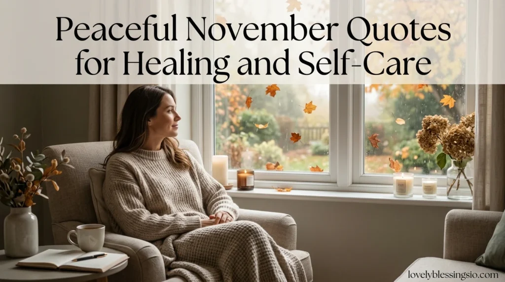 Peaceful November Quotes for Healing and Self-Care