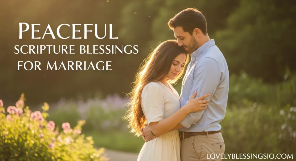 Peaceful Scripture Blessings for Marriage