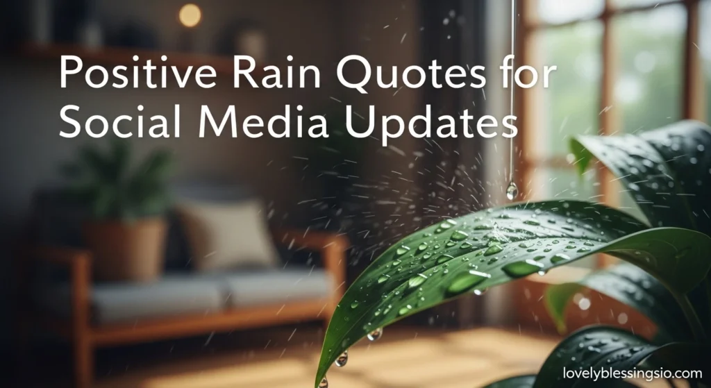 Positive Rain Quotes for Social Media Updates
