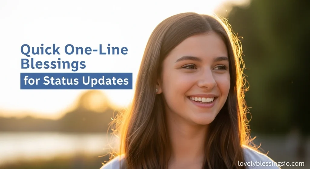 Quick One-Line Blessings for Status Updates