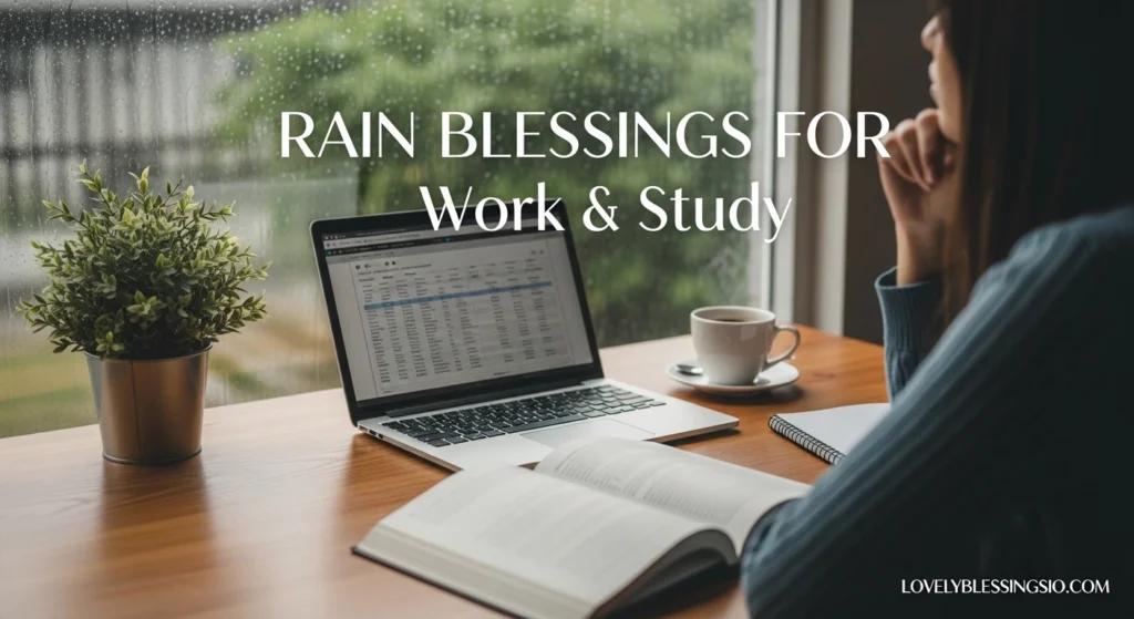 Rain Blessings for Work & Study