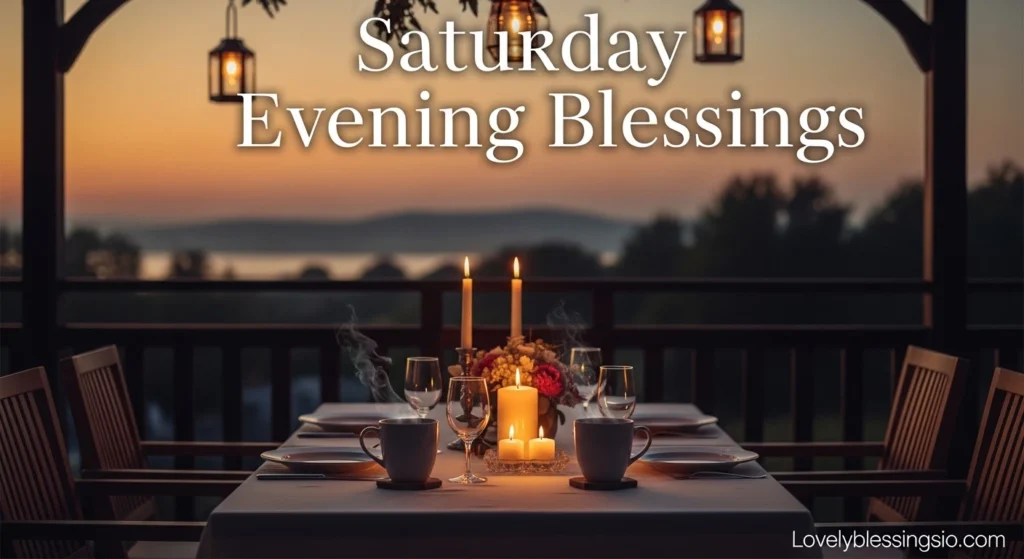 Saturday Evening Blessings