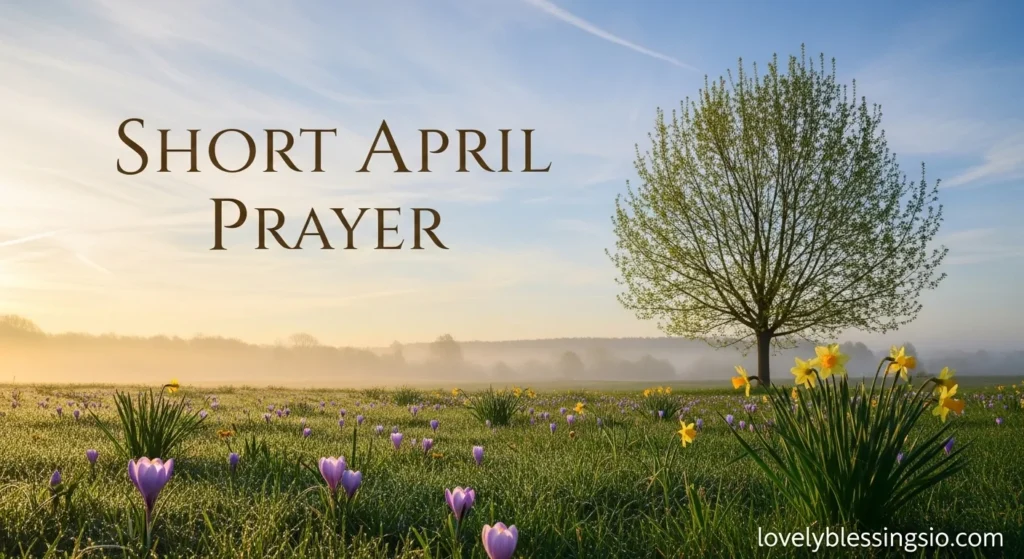 Short April Prayer