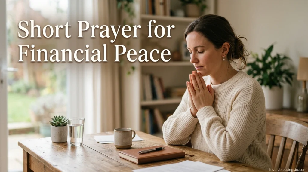 Short Prayer for Financial Peace
