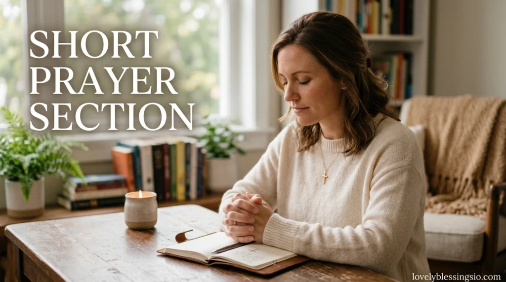 Short Prayer Section