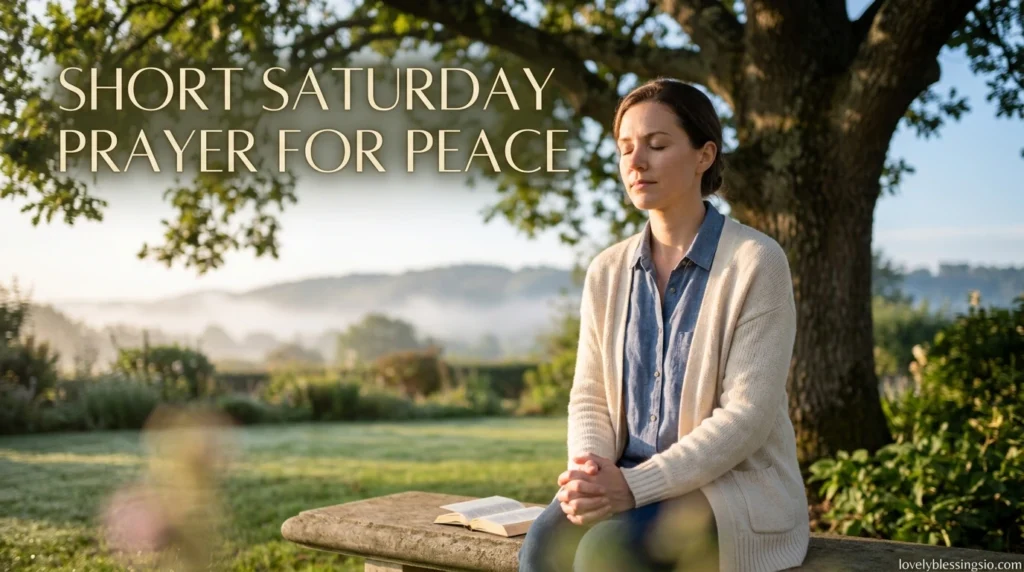 Short Saturday Prayer for Peace