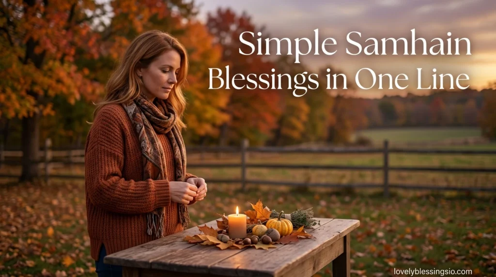 Simple Samhain Blessings in One Line