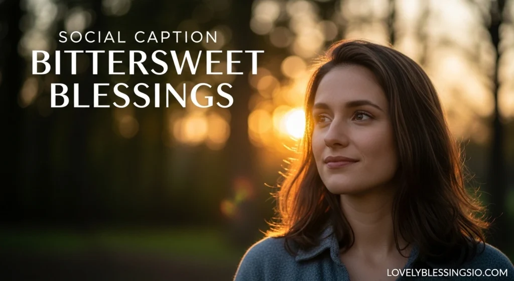 Social Caption Bittersweet Blessings